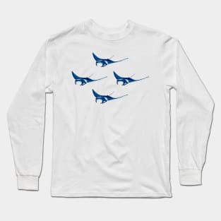 4 manta rays Long Sleeve T-Shirt